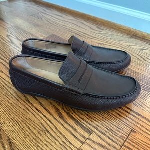 Harrys of London Men's Brown Leather Loafer, Size EU 43